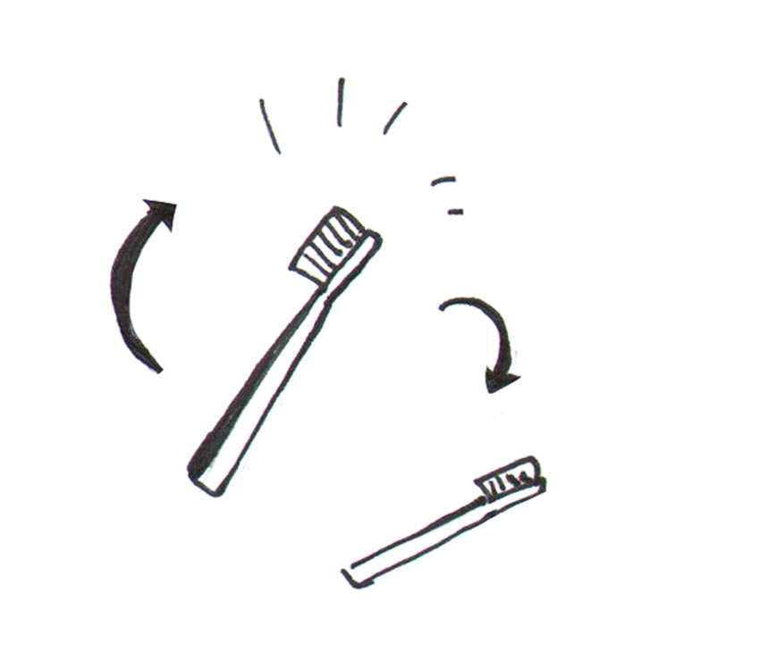 Changez de brosse à dents tous les 3 mois pour conserver une belle dentition