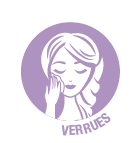 Comment faire disparaître les verrues avec les huiles essentielles ?
Contrairement à ce qu’en disent les contes pour enfants,  on ne trouve pas les verrues que sur les nez des sorcières ! Très fréquentes, les verrues sont des excroissances cutanées, le plus souvent rondes et rugueuses mais aussi planes ou allongées. Elles apparaissent sur les mains, les pieds et le visage.
Les causes d’apparition des verrues
Les verrues apparaissent suite à une contamination de la peau par des virus contagieux de la famille des papillomavirus, qui pénètrent sous la peau abimée par le biais de lésions (petites coupures, ampoules, peau irritée…).
Soigner une verrue avec l’aromathérapie
Certaines huiles essentielles sont particulièrement efficaces pour soigner les verrues, grâce à leur propriétés dermocaustique et antivirale, comme les huiles essentielles de Cannelle écorce, d'Origan compact ou de clou de Girofle.
Conseil pratique : déposez 1 goutte d’huile essentielle de Cannelle écorce sur la verrue à l’aide d’un coton- tige, sans déborder,  1 à 2 fois par jour jusqu’à disparition.
ATTENTION : les formules proposées à base d'huiles essentielles dermocaustiques permettent de soigner principalement les verrues des pieds ou des mains. Sur le visage ou autre zones sensibles, nous recommandons d'autres solutions.
 
 Voici quelques recettes d’aromathérapie reconnues tirées d’ouvrages de référence de synergies d’huiles essentielles pour vous aider à faire disparaître les verrues :.
Verrue