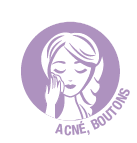 Lutter contre l'acné avec les huiles essentielles
L'acné est une maladie de peau très fréquente, se manifestant par la présence de boutons sur le visage et certaines régions du corps.
Elle touche plus précisément le follicule pilosébacé (constitué d'un poil associé à une glande sécrétrice de sébum). Cette maladie touche en premier lieu les adolescents mais peut persister à l'âge adulte, plus particulièrement chez les femmes.
L'acné : causes et symptômes
L'acné résulte souvent d’un déséquilibre hormonal (poussée d'hormone à l'adolescence par exemple) ou nerveux (stress...) entraînant une surproduction de sébum : la peau du visage est grasse, brillante, en particulier au niveau du nez, du front, du menton. Le cou, le dos ou le torse peuvent être également concernés.
Cette peau grasse entraine la prolifération d'une bactérie habituellement présente sur la peau, Propionibacterium acnes, pouvant alors être responsable d'infections.
En cas d'acné, le sébum devient plus épais et ne peux plus s'écouler : les pores se bouchent. La rétention de sébum, l'inflammation voire l'infection des follicules pilosébacés entraînent l'apparition de lésions d'acné de gravité variable d'une personne à l'autre :
des points noirs au niveau des pores appelés comédons ouverts 
des points blancs légèrement bombés : le sébum reste à l'intérieur l'épiderme et forme des comédons fermés ou microkystes 
des boutons rouges sans pus (papules) 
des boutons rouges avec pus (pustules infectées, douloureuses et volumineuses) 
des petites bosses douloureuses, sans rougeur visible (nodules) 
des petites bosses permanentes, remplies de liquide (kystes séborrhéiques).
Bien que bénigne, l'acné peut être très difficile à vivre pour celui qui en souffre. Elle peut perturber l'image de soi et conduire à des états de déprime : il ne faut pas la négliger. 
Mal soignée, elle peut aussi entraîner de nombreux désagréments (surinfections, cicatrices…). 
Précautions et conseils
Le mot d’ordre pour se débarrasser de l’acné est : douceur ! En effet, votre peau acnéique est très sensible et requiert des soins bienveillants pour éviter d’exciter les glandes sébacées.
Même si la tentation est grande, la première chose à faire est d'éviter de percer, gratter un bouton ou extraire un point noir ! Cela risque d'irriter l'épiderme et de transporter avec les doigts les microbes sur la peau, aggravant ainsi l'acné...
Evitez également  l'exposition au soleil sans protection ainsi que l'emploi de produits nettoyants trop décapants (type gommages).
Privilégiez les produits nettoyants très doux, à utiliser matin et soir, sans frotter.
Une bonne hygiène de vie vous aidera à limiter votre acné : alimentation saine, arrêt du tabac, gestion du stress, sommeil réparateur, sport…
Les huiles essentielles contre l’acné
L’aromathérapie nous offre de précieuses huiles essentielles pour soigner l’acné, se débarrasser des boutons et retrouver une belle peau.
Accompagnées d’huiles végétales bien choisies et de traitements très doux, elles pourront contribuer à réduire très significativement l’acné et améliorer la qualité et l’équilibre de la peau.
Huiles essentielles de Tea tree, Lavande aspic, Palmarosa, Citron, Petitgrain, Laurier noble, Romarin à verbénone… de nombreuses huiles essentielles nous offrent leurs vertus antibactériennes, anti-inflammatoires, cicatrisantes , apaisantes et réparatrices pour lutter contre l’acné, purifier et régénérer la peau.
 
 Voici quelques recettes d’aromathérapie reconnues tirées d’ouvrages de référence de synergies d’huiles essentielles pour vous aider à lutter contre l’acné et retrouver une peau pure et nette.
Acné, boutons